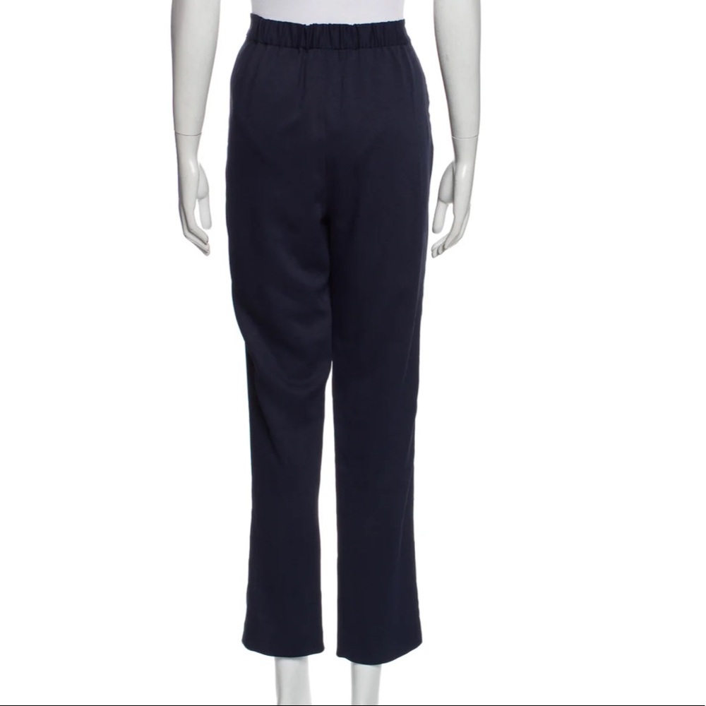 Derek Lam 10 Crosby pleated front Straight Leg pull on Pants elasticized waist